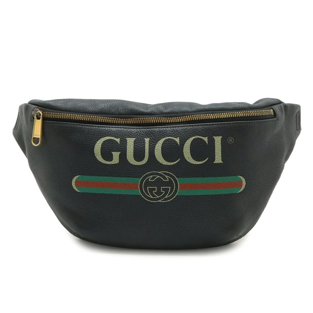Gucci Sherry Belt Bag Body Waist Pouch Clutch Leather Pink Green Red
